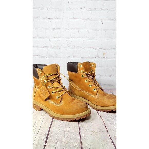 Timberland Premium Waterproof Boots Combat Boots Boys Size 4 / Women's Size 5.5 - Picture 4 of 8